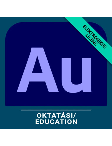 Adobe Audition for enterprise - Oktatási, Angol, Új előfizetés, 12 hónap