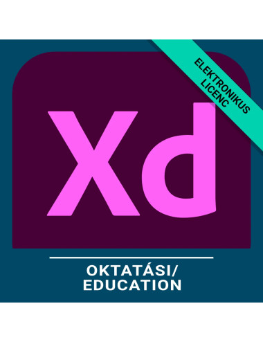 Adobe XD for enterprise - Oktatási, Angol, Új előfizetés, 12 hónap